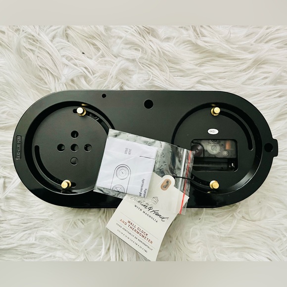 Hearth & Hand with Magnolia Wall Clock & Thermometer - Picture 2 of 6